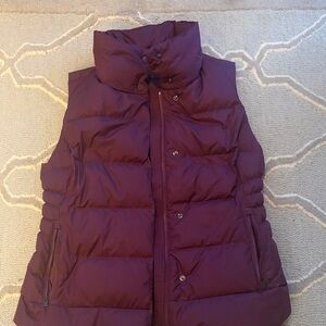 Athleta Deep Purple Dowtown Puffer Vest